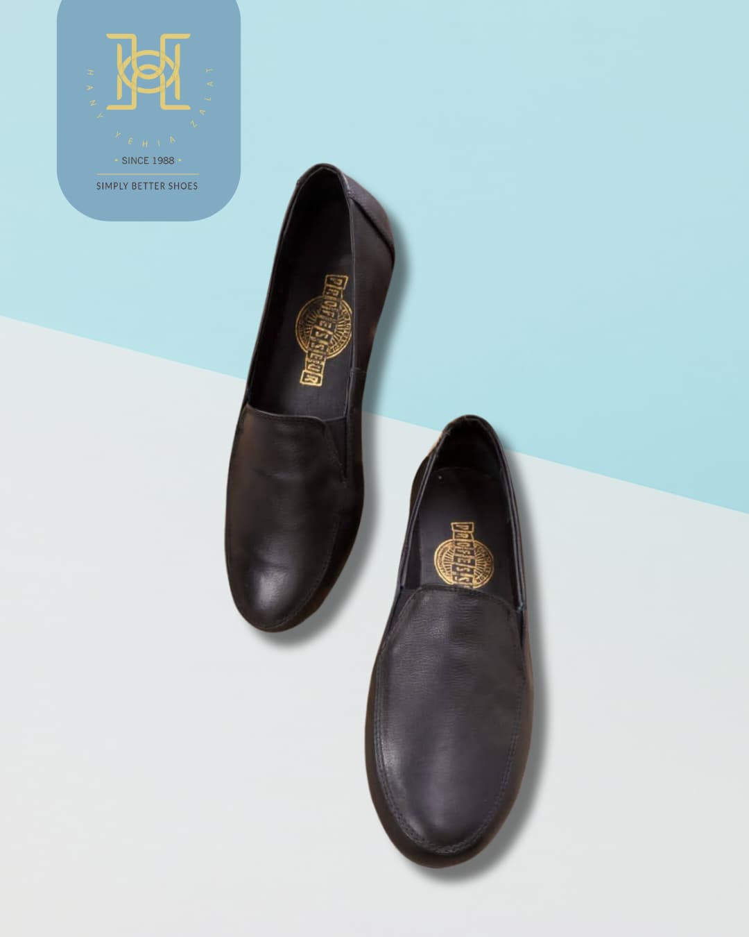 H.Y Zalat Croc-Textured Classic Flats