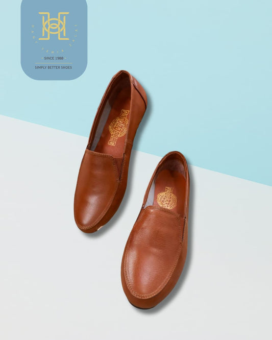 H.Y Zalat Croc-Textured Classic Flats