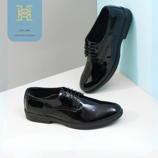 Men’s Classic Patent Derby Shoes – H.Y Zalat